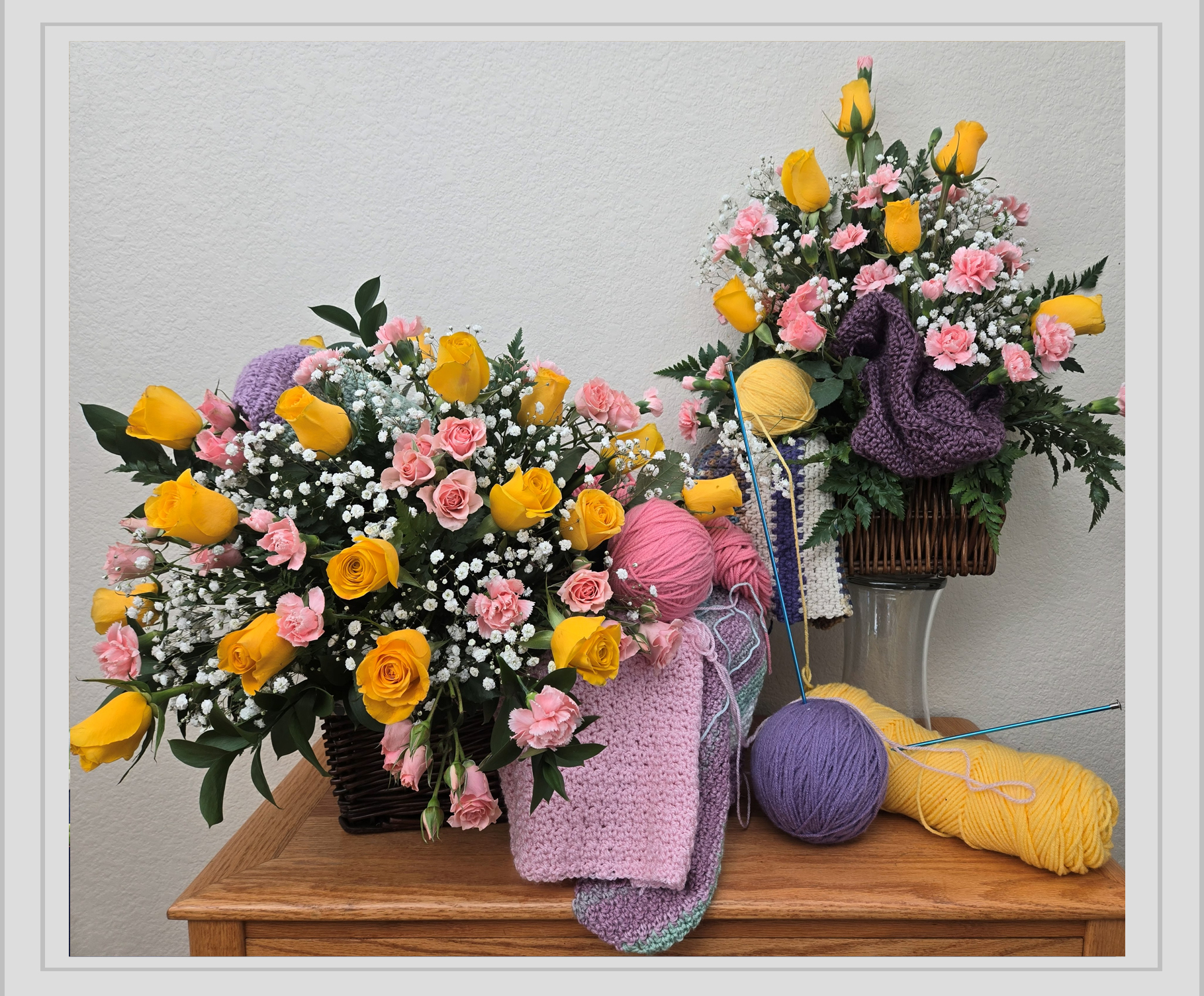 Grandmother’s joy for knitting