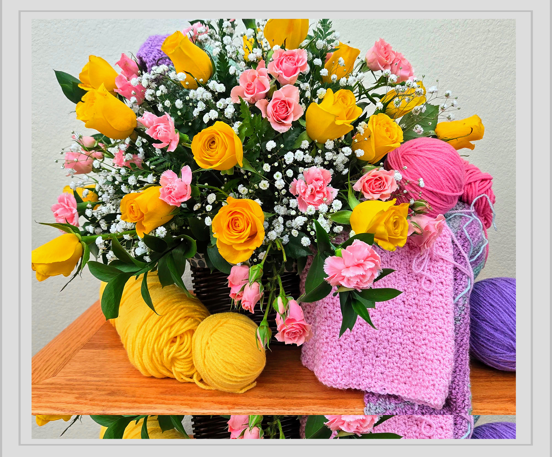 Grandmother’s joy for knitting