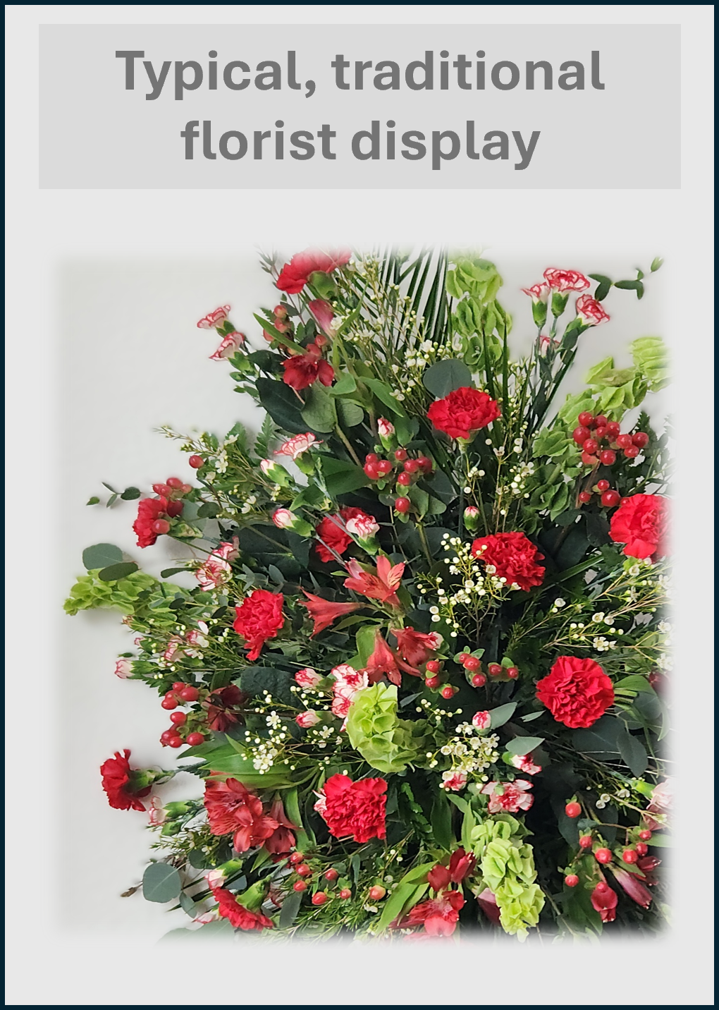 Typical traditional florist arrangement