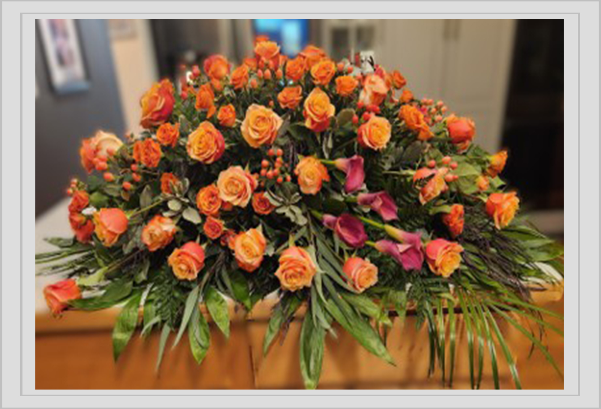 A Life Remembered Casket Spray